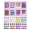 Townley Girl 96 Pcs Glitter-Glamup & Metallic Press-On Nails Artificial Fake False Nails Set for Tweens with Pre-Glue Full Cover Acrylic Nail Tip Kit, Great for Gifts, Parties, Sleepovers & Makeovers view 1