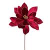 Vickerman 705322-22" Burgundy Velvet Sheen Glitter Trim Poinsettia Spray (4 Pack) (RG223365) view 1