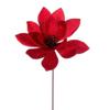 Vickerman 705360-22" Midnight Blue Velvet Sheen Glitter Trim Poinsettia Spray (4 Pack) (RG223331) view 2