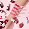 Aaiffey 2 Colors Lip Stain Tint Set,Liquid Lipstick Mini Velvet Lip Tint Hydrating Lip Stain Moisturizing Long Wear Lip Gloss Makeup (2#Strawberry+4#Cherry) view 2