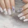 Set 10PCs 3D Acrylic White Sweetheart Flower Nail Art Charms Handmade by Acrylic Powder Design Acrylic Nail Art for Women Girls (White1-10pcs) view 1