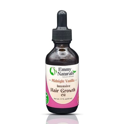 Emmy Naturals Midnight Vanilla Intensive Hair Growth Oil, 1.70 Fl Oz (Pack of 1)