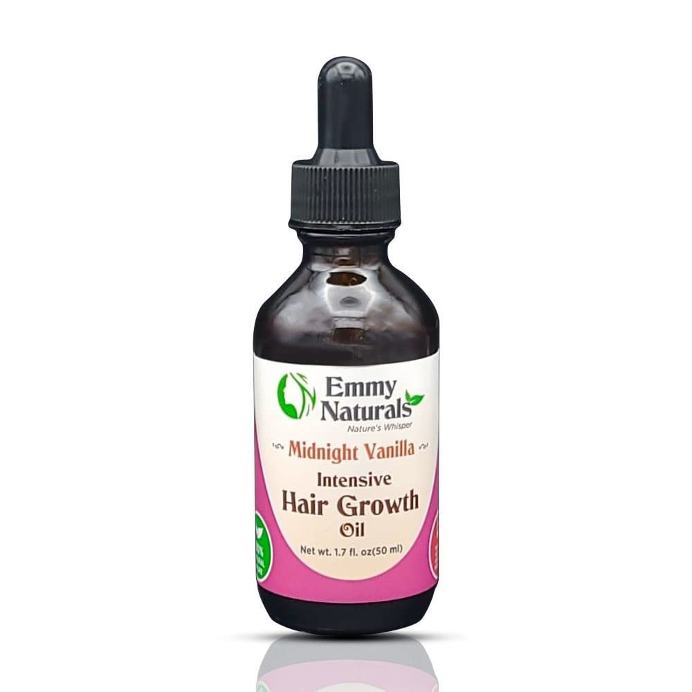 Emmy Naturals Midnight Vanilla Intensive Hair Growth Oil, 1.70 Fl Oz (Pack of 1)