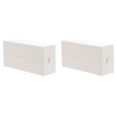 FRCOLOR 2pcs Nail Drill Bit Case Nail Grinding Box Storage Container Compact Travel Organizer
