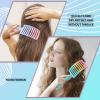 2 Pack Detangling Brush Getting Knots Out without Pain Adds Shine and Makes Hair Smooth,Detangler Boar Bristle Hair Brush for Adult & Kids Wet or Dry Hair(Green&Blue) view 3
