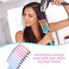 2 Pack Detangling Brush Getting Knots Out without Pain Adds Shine and Makes Hair Smooth,Detangler Boar Bristle Hair Brush for Adult & Kids Wet or Dry Hair(Green&Blue) view 4