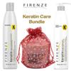 Firenze Professional Keratin Care Bundle - Keratin Shampoo, Intense Conditioner and Mask Treatment Pack with Free Red Gift Bag view 4
