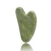 Gua Sha, Gua Sha Facial Tool, Guasha Tool for Face, Guasha Natural Jade Stone Light Green view 1