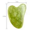 Gua Sha, Gua Sha Facial Tool, Guasha Tool for Face, Guasha Natural Jade Stone Light Green view 4