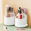 Lithx Rotatable Makeup Brush Holder, Dust-Proof Makeup Storage Box Transparent Pen Holder Multi-Functional Makeup Brush Storage Organizer view 2