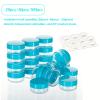 ZEJIA 10 Gram Sample Containers, 100 Count Cosmetic Containers with Lids, Refillable Empty Sample Jars, Small Plastic Container with Lids (Blue) view 4