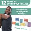 NUTRI-PATCH Energy B12 &Complex Topical Patch, Infused with B1,B2,B3,B5,B6,B12,Biotin,Choline & Inositol 30 Count view 3