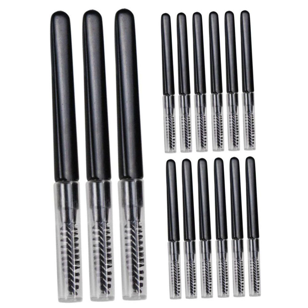 minkissy 20pcs Portable Eyebrow Brush Lid Multi-functional Spiral Brow and Lash Grooming Tool for Women and Men for Daily Makeup Applications and Precise Styling