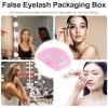 Beavorty 10pcs Heart-shaped Empty Eyelash Cases Portable Paper Storage Boxes for False Eyelashes Lightweight and Protective Organizer for Travel and Daily Use view 3