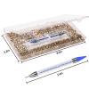 HINABTRU Gold Rhinestones for Nails Champagne Nail Gems Diamonds-7220Pcs Nail Crystals Jewels-Nail Charms Accessories for Nail Decoration(14 Different Shape+ 6520 Round Gold Nail Stones+Wax Pen) view 3