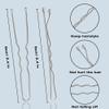 Silver Bobby Pins, AITRAI 200pcs Sliver Hair Pins Kit Grey Bobby Pins for Gray Hair U-shaped Hair Pins for Women Bun with Box, 2.4inch view 2