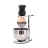 JEQUIL&CORENVEO Shaving Set for Men, 3 in 1 Grooming Set Includes Shaving Brush, Shaving Bowl, Razor & Brush Stand view 1