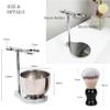 JEQUIL&CORENVEO Shaving Set for Men, 3 in 1 Grooming Set Includes Shaving Brush, Shaving Bowl, Razor & Brush Stand view 3
