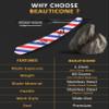 BEAUTICONE Straight Razors for Men, Straight Edge Razor, 100 Single Edge Blades, Stainless Steel, Barber Razor for Men's Shaving, Barber Shaving Knife, Slide-Out view 2