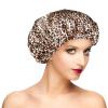 Shower Cap for Women, Oversized Waterproof Women Shower Caps, Extra Large Shower Cap Designed for all Hair Lengths with PEVA Lining & Adjustable Elastic Band Stretch Hair Cap for Shower view 1