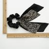 Bandana Hair Scrunchies with Ribbon Bow Scarf Scrunchies for Women, Elegant Floral Hair Ties Plaid Scarf Scrunchies (6 PCS Double Layer) view 4
