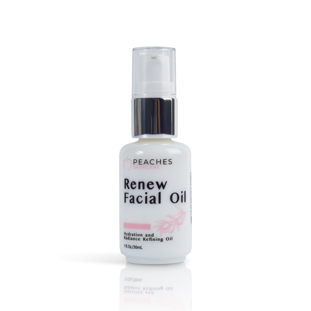 Face Oil for Women  Restorative Blend with Grape Seed, Olive & Bergamot  Age-defying Skin Care for Radiant, Firm Look  Renew Facial Oil (1 oz)