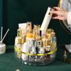 360 Degree Rotation Cosmetic Storage Box Dressing Table Makeup Brush Lipstick Storage Desktop Skin Care Product Organizing Box Light view 2