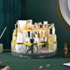 360 Degree Rotation Cosmetic Storage Box Dressing Table Makeup Brush Lipstick Storage Desktop Skin Care Product Organizing Box Light view 4