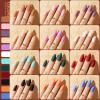Teenitor Almond Press On Nails, 12 Color 288Pcs Matte Glue On Nails Almond Shape Press On Nails Medium Length Fake Nails view 3