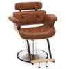BarberPub Bend Wooden Salon Chair Hydraulic Chair Hair Cutting Beauty Spa Styling Equipment 8261(Brown) view 1