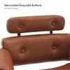 BarberPub Bend Wooden Salon Chair Hydraulic Chair Hair Cutting Beauty Spa Styling Equipment 8261(Brown) view 4