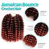 10 Inch Jamaican Bounce Crochet Hair 22 Strands 4 Packs Wand Curl Crochet Hair Curly Crochet Braids for Black Women (10 Inch 4 Packs, T1B-350#) view 4