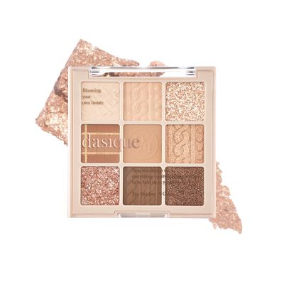 dasique Shadow Palette #15 Beige Knit l Vegan, Cruelty-Free l 9 Blendable Shades in Smooth Matte and Shimmer Finishes with Gorgeous Pearls