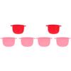 FOMIYES 6pcs Folding Silicone Wax Melting Bowls for Hair Removal Versatile Wax Warmer Pot for Waxing Non-deformable Design Random Colors view 1