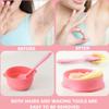 FOMIYES 6pcs Folding Silicone Wax Melting Bowls for Hair Removal Versatile Wax Warmer Pot for Waxing Non-deformable Design Random Colors view 2