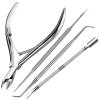 FANDAMEI Ingrown Toenail Removal Kit, Pedicure Tools, Nail Care Kit, Cuticle Trimmer, Nail Cuticle Nippers, Cuticle Kit Stainless Steel, Cuticle Clippers, Cuticle Pushers, Manicure Kit, Pedicure Kit view 1