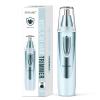Ear and Nose Hair Trimmer Clipper - 2025 Professional Painless Eyebrow & Facial Hair Trimmer for Men Women, Battery-Operated Trimmer with IPX7 Waterproof, Dual Edge Blades for Easy Cleansing Blue view 1