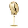 21 Inch Adjustable Mannequin Head Wig Making Head Vintage Style Metal Head Wig Hat Glasses Display with Detachable Stand (Gold) view 1