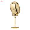 21 Inch Adjustable Mannequin Head Wig Making Head Vintage Style Metal Head Wig Hat Glasses Display with Detachable Stand (Gold) view 2