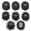 Afro Toupee HAIR WONDERS Durable Fine Mono Base Afro Toupee For Black Men 100% Real Human Hair Mono Lace PU around Easy To Install Hair Units For Black Men (8''*11''-12MM WAVE, 1# JET BLACK-110% light to medium density) view 4