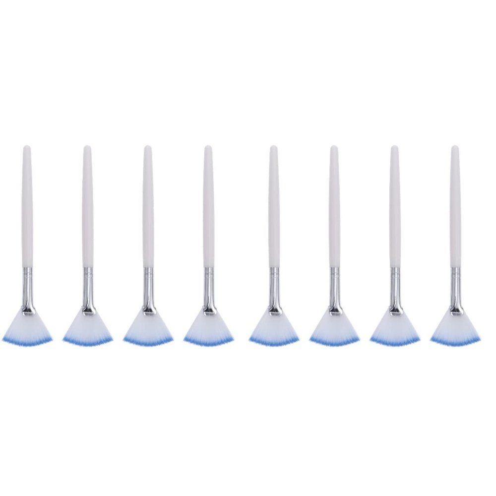 Beaupretty 8pcs Fan Facial Mask Applicator Brushes Soft Bristles for Smooth Application of Beauty Masks Ergonomic Design for Comfortable Use Essential Makeup Tool for Women