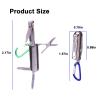 5 in1 Multi Tool Nail Clippers,Portable Foldable Pocket Knife,Keychain,Scissors,Nail Files,Portable Nail Clippers,Stainless Steel Foldable Nail Cutter,Travel,Hiking,Camping,Mini Pocket Key Ring Gift view 2