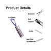 5 in1 Multi Tool Nail Clippers,Portable Foldable Pocket Knife,Keychain,Scissors,Nail Files,Portable Nail Clippers,Stainless Steel Foldable Nail Cutter,Travel,Hiking,Camping,Mini Pocket Key Ring Gift view 3