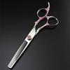 Professional Hair Cutting Shears, 6 Inch Professional Japan 440c Pink Plum Hair Scissors Cutting Barbercut Hair Salon Thinning Shears Hairdressing Scissors (Color : Thinning) view 1