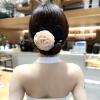 4 Pieces Big Flower Hair Bun Maker Deft Magic Bun Hairpin for Women Girls Hair Circle Ponytail Holder Hair Accessories view 4