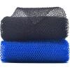 2 Piece African Exfoliating Net for Body, African Net Sponge, African Wash Net, African Shower Net, African Bath Sponge Scrubbing Rag Net Exfoliation, African Body Scrubber (Black,Blue) view 1