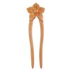 LALAFINA Retro U-shape Wood Hairpin Vintage Hair Stick Unique Hair Accessory for Women and Girls Elegant Floral Design for Weddings and Special Occasions view 1