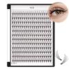 Bodermincer 10D Lash Clusters Wispy Eyelash Clusters 240pcs D Curl (10D-D Curl-14mm) view 3