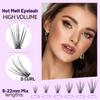 Bodermincer 20D Lash Clusters Wispy Eyelash Clusters 240pcs D Curl (20D-D Curl-16mm) view 4