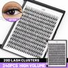 Bodermincer 20D Lash Clusters Wispy Eyelash Clusters 240pcs D Curl (20D-D Curl-20mm) view 4